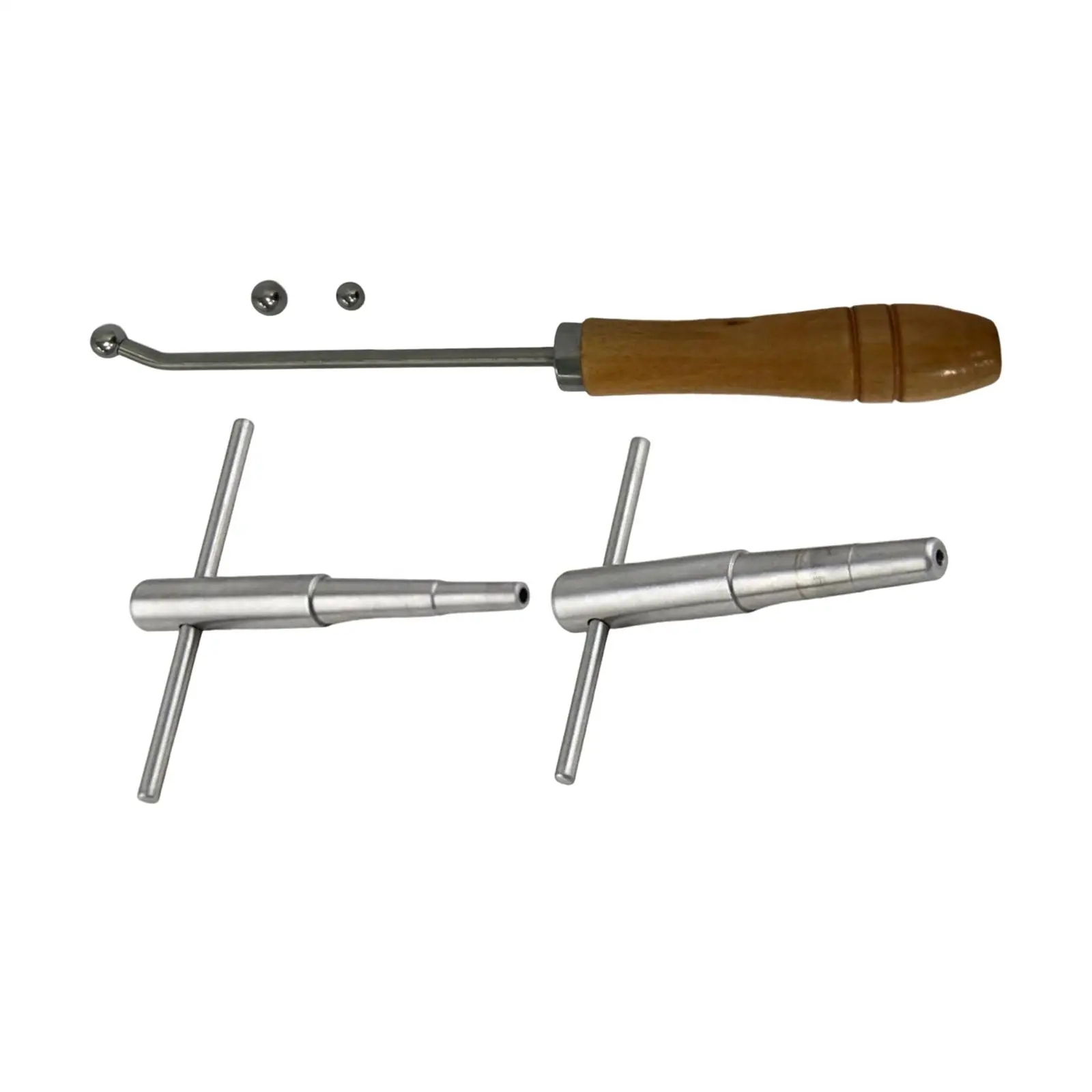 Trumpet Repair Handle with Repair Wrench Wood Handle Trumpet Elbow Repair Tool