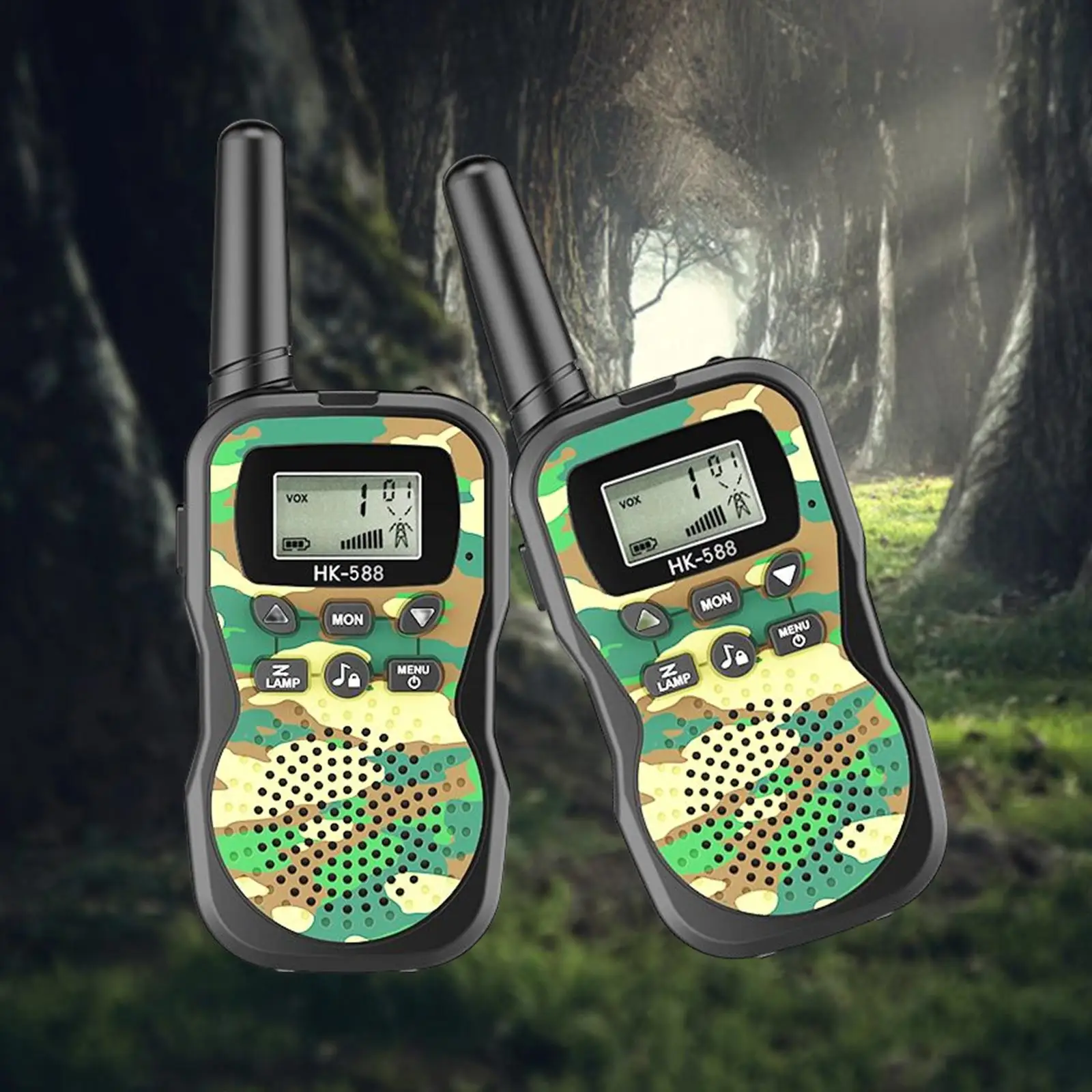 Outdoor Kids Walkie Talkies Toy 2 Way Radios Children Toy Durable for Indoor Games or Outdoor Activities with Backlit LCD