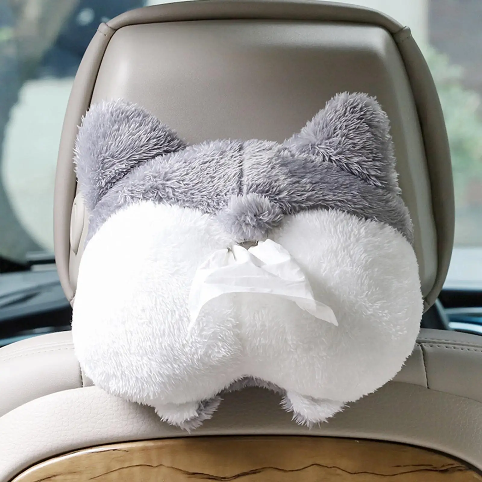 Tissue Box Corgi Ass Animal Shape Paper Holder Paper Box for Car Backseat