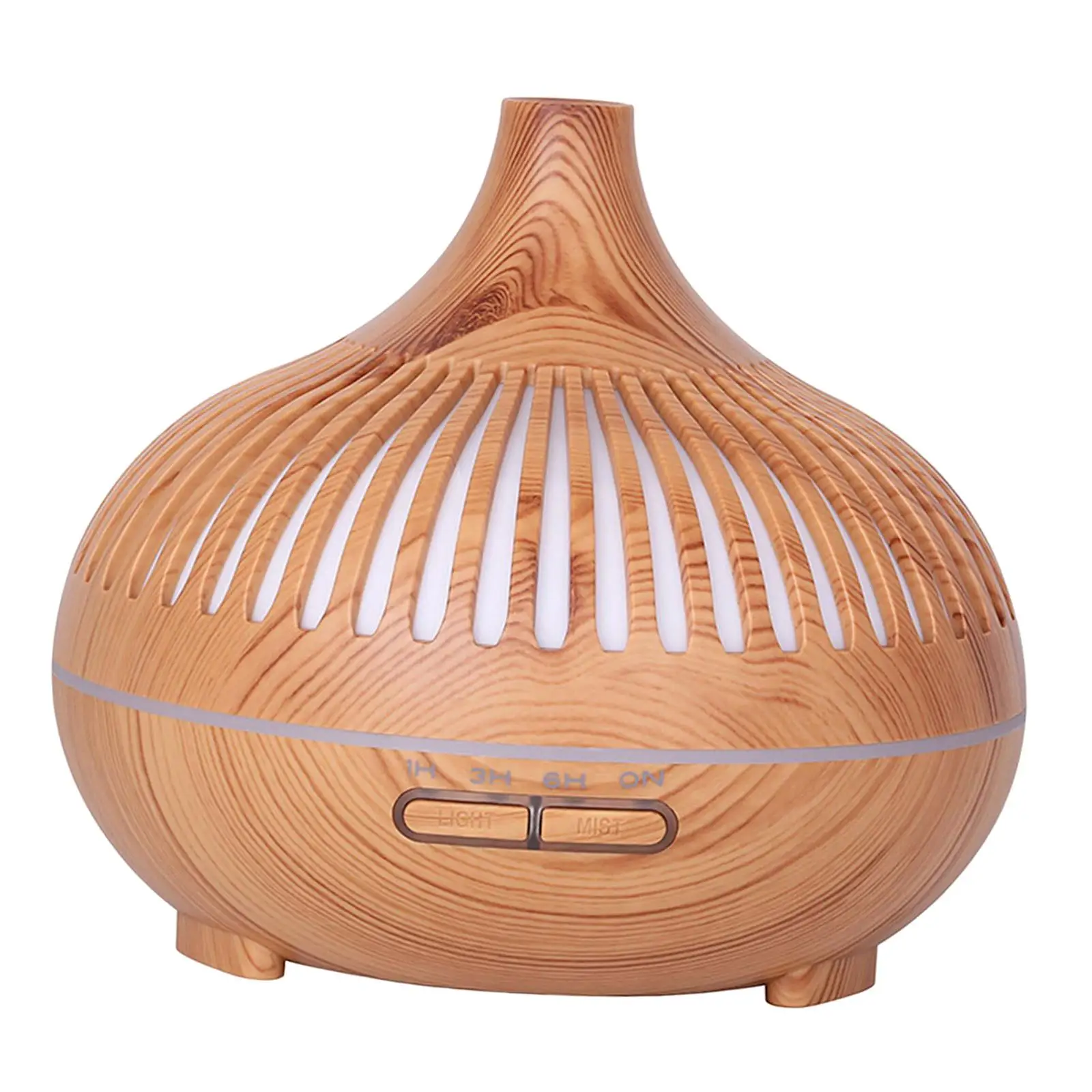 Portable Wood Grain Diffuser 500ml Whisperaroma Diffsuer Noiseless Multifunction Mini Air Humidifier Wood Grain Humidifier