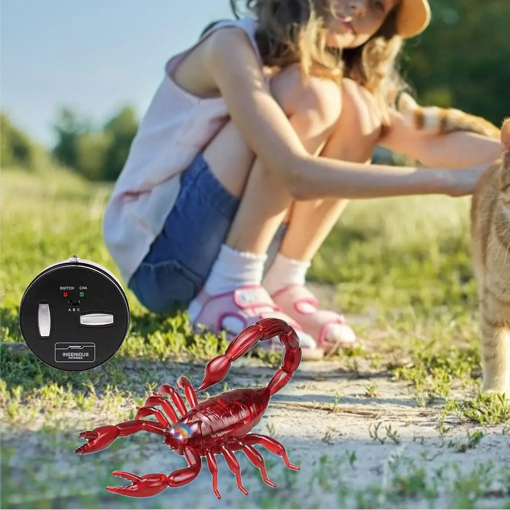 USB RC Remote Control Electric Scorpion Toy Spoof Simulation Interactive Animal  Jokes Tricky Toys Halloween Props