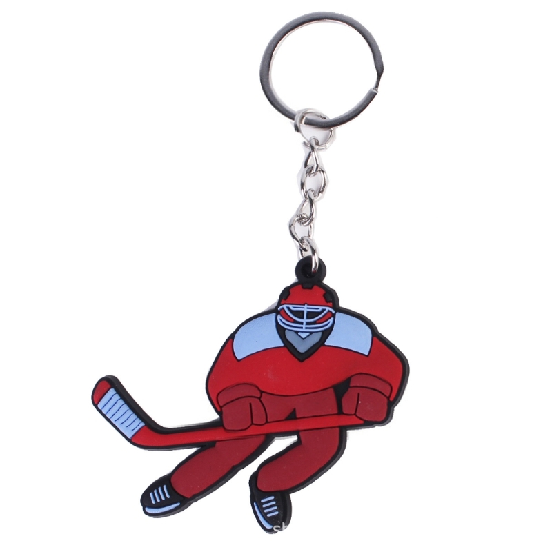 Description Picture 5 of itemFashion Cartoon Ice Hockey Pendant Keychain Simple Charm Keychain Simple Bag Pendant Winter Sports Keyring for Men Women