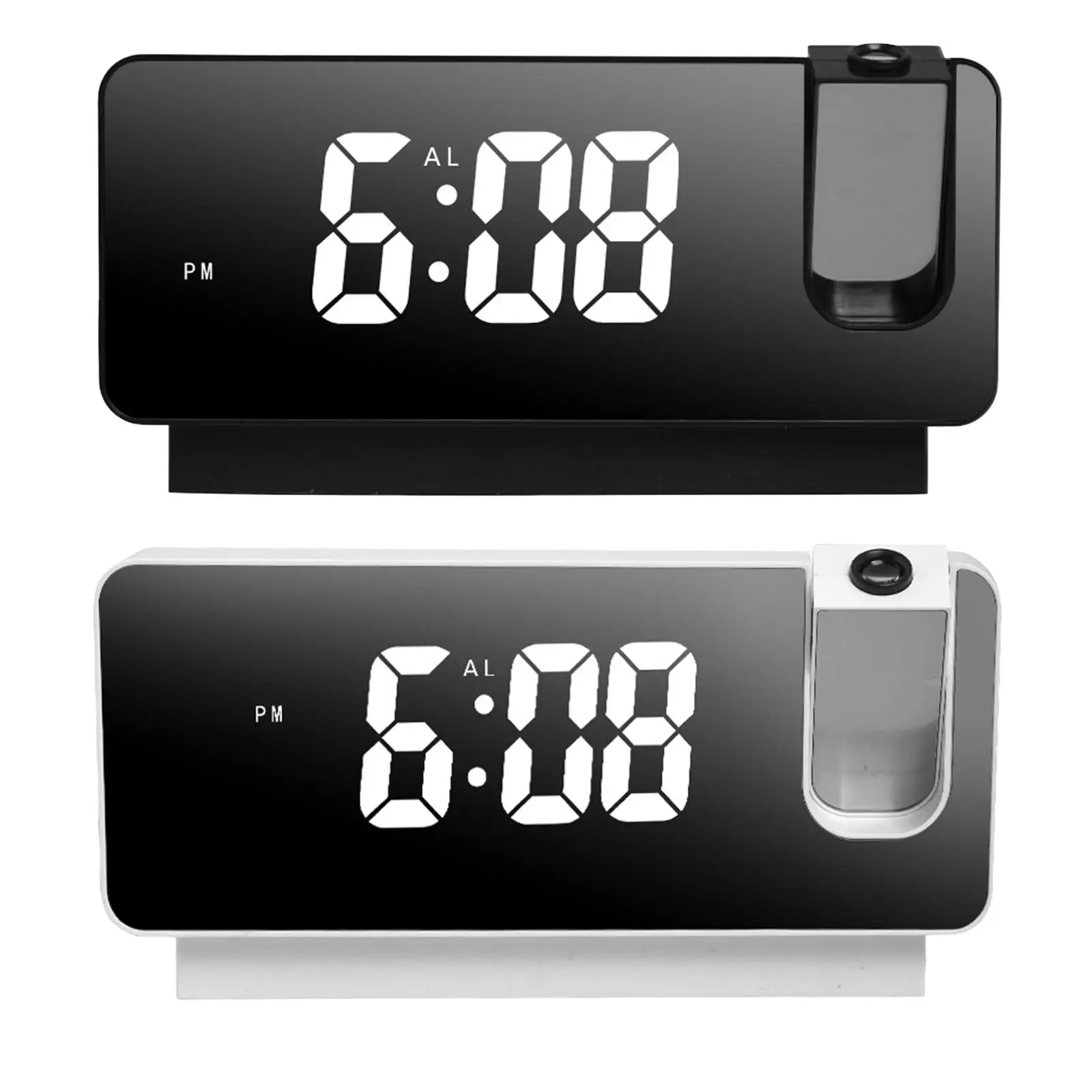 Alarm Clock Bedside Clock Rotatable for Bar Living Room Restaurant