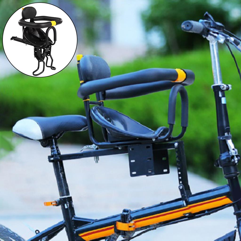 Kids Front Bike Seat Child Bicycle Safety Chair Baby Carrier Saddle Handrail