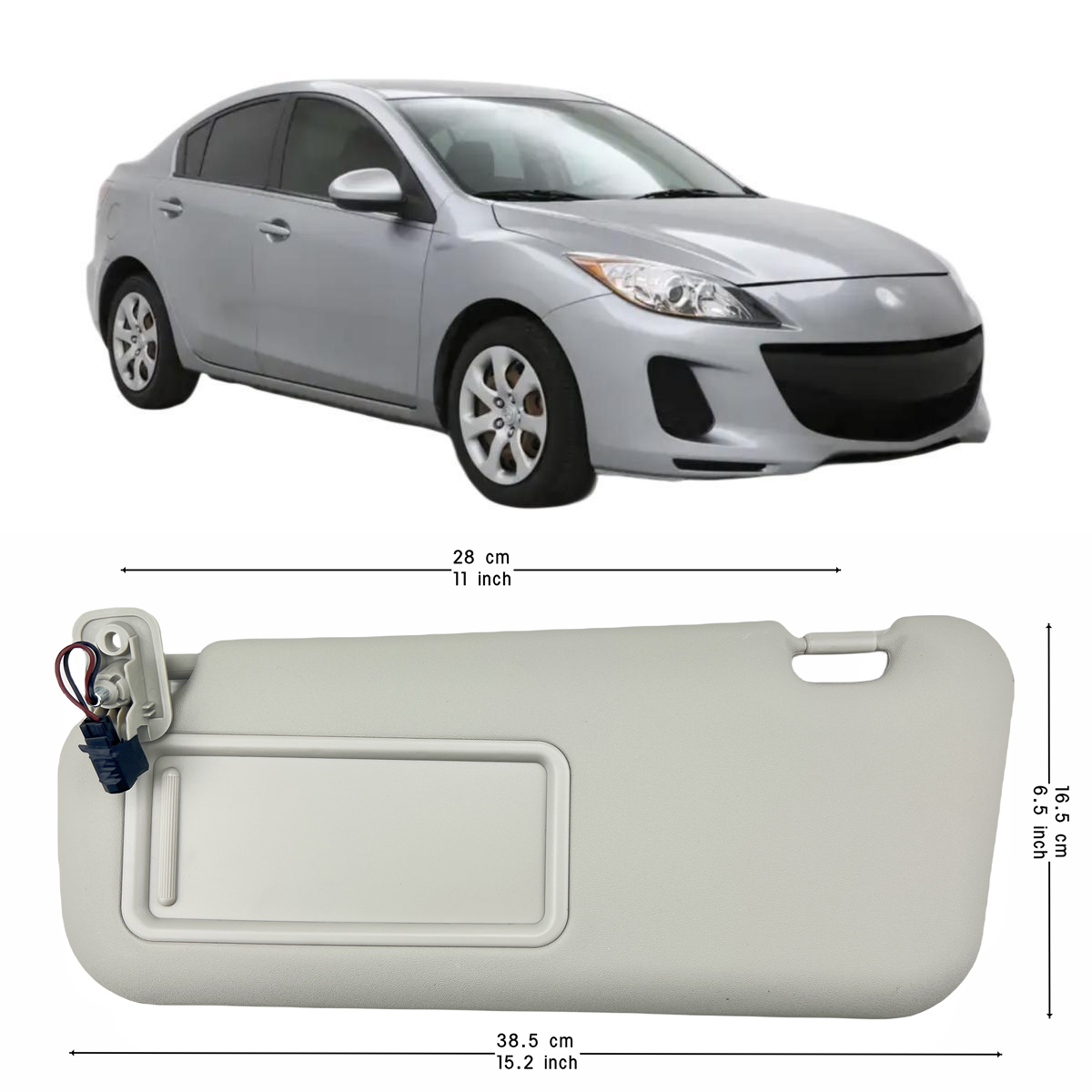 Солнцезащитный козырек для Mazda 3 2010 2011 2012 OEM # светильник  BBM2-69-320C-75 | AliExpress