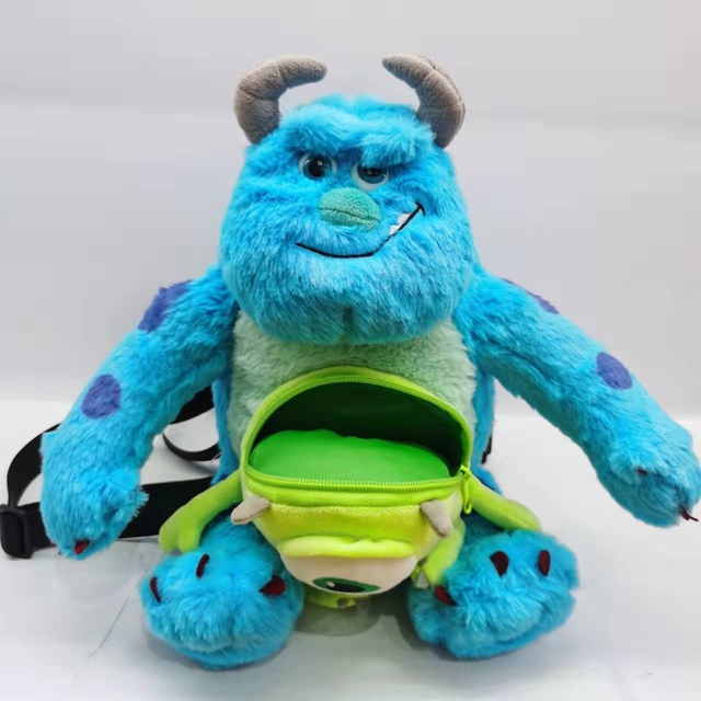 DISNEY STORE JAPAN SULLY MIKE WAZOWSKI MONSTERS INC PLUSH BACKPACK PURSE  USASHIP