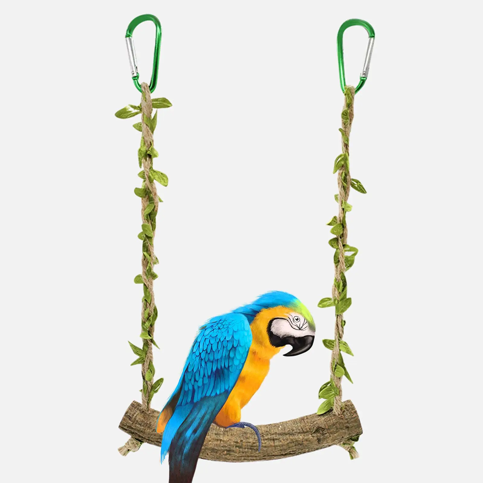 Bird Parrot Perch Chewing Parakeet Cage Hammock Indoor Outdoor Bird Stands Bird Cage Toys for Small Large Medium Canary Parrot