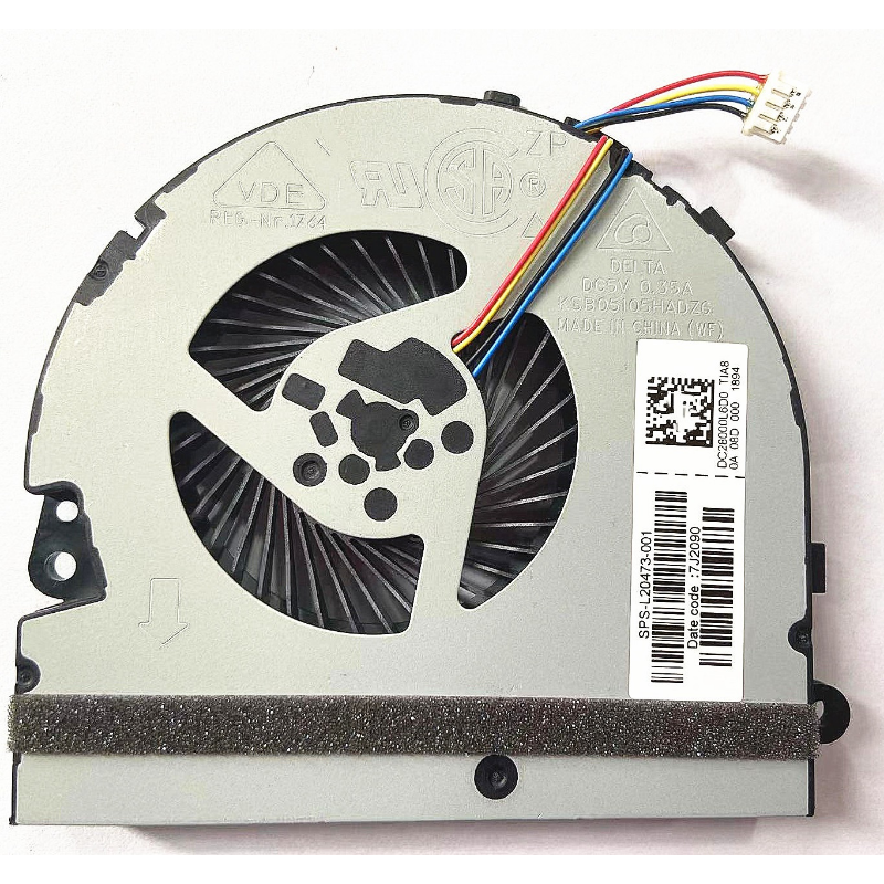 15-da0014TX 15-DA002 L20473-001 KSB05105HADZ6 DC28000L6D0 Ventilador de refrigeração portátil