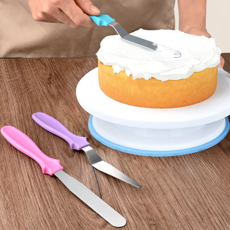 28cm anti-skid plástico bolo turntable girando ferramentas