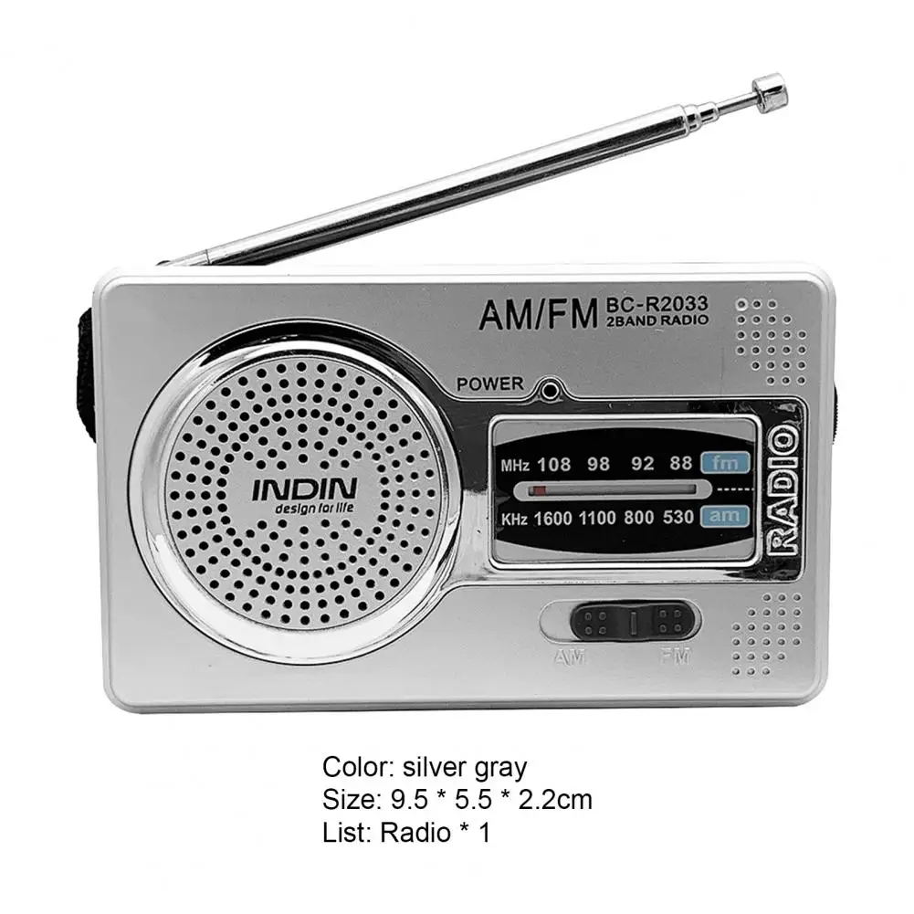AM/FM POCKET RADIO WITH BUILT-IN HIGH POWER SPEAKER 