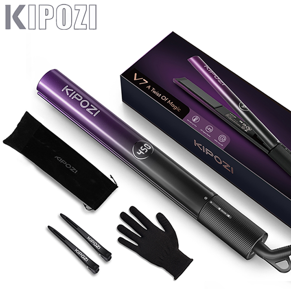 Best of KIPOZI Hair Straightener V7 / V5 Electric Iron Plate Constant Control Heating Instant Warm-Up Automatic Professional Machine Home Reviews & Tips