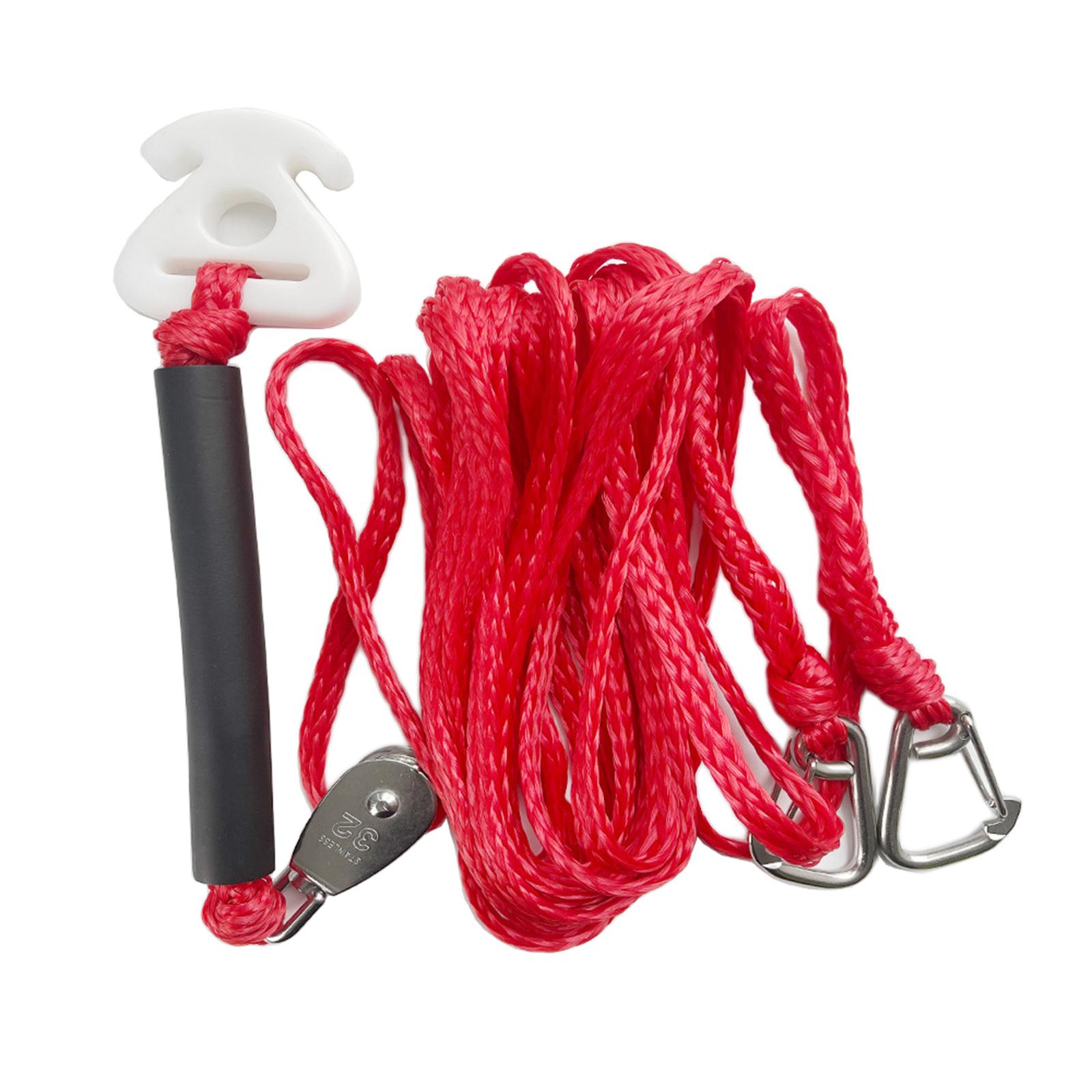 Heavy Duty Boat Tow Harness Watersports Rope Quick Connector Pulley for Water Ski Wake Boarding