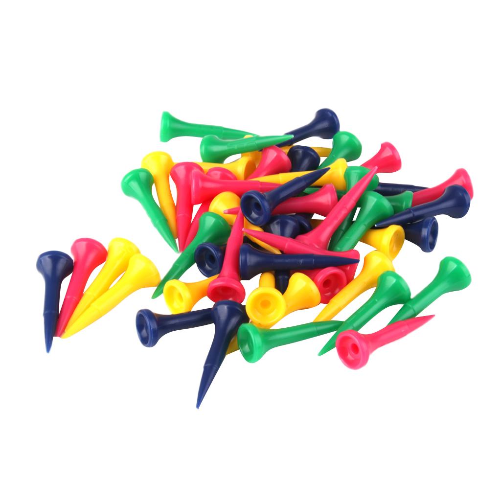 50pcs golf professional tees Accessories 1.57 inch - Mixed Color