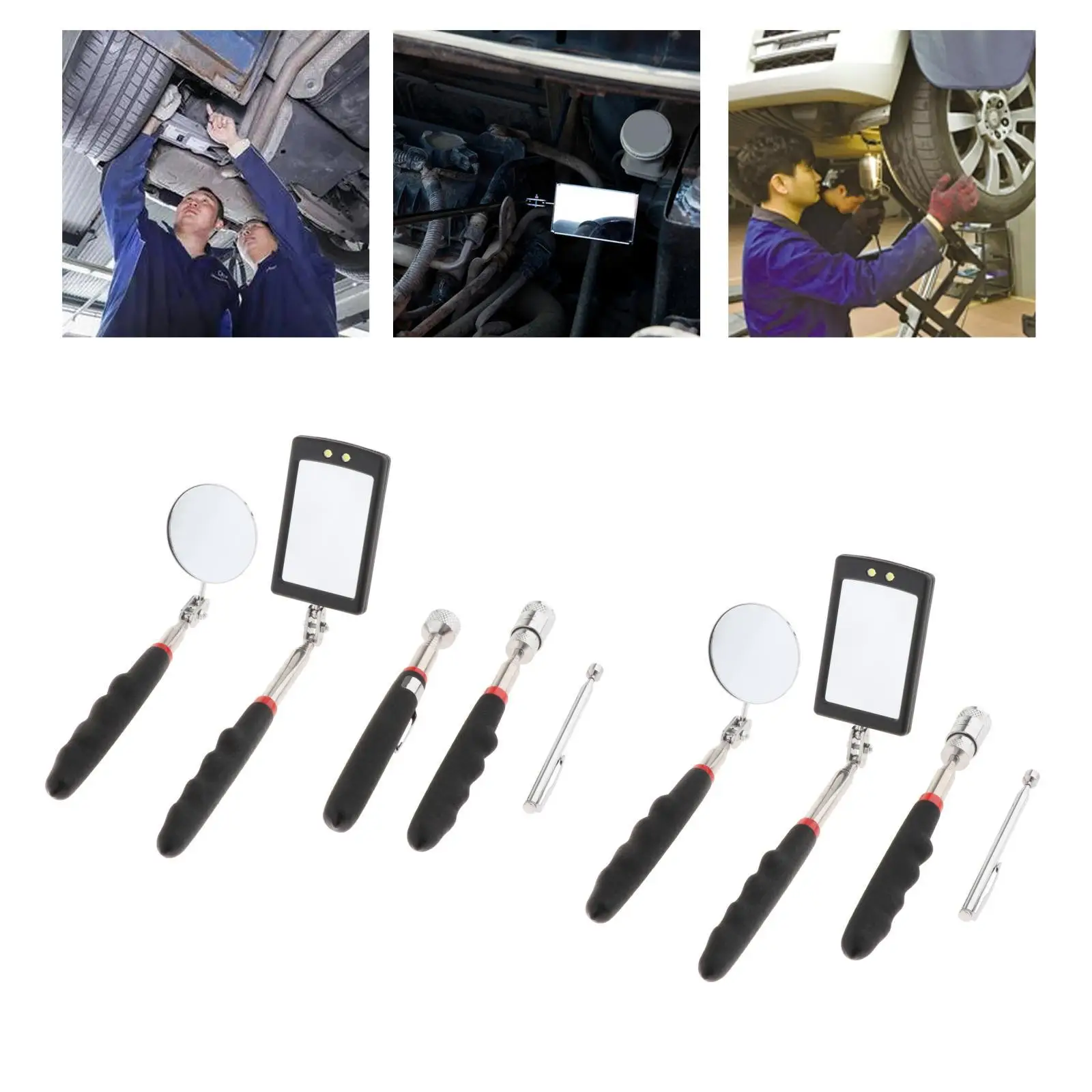 Telescoping Pick-, Retractable, with Handle, Portable with Pick up Rod Hand for Car Maintenance