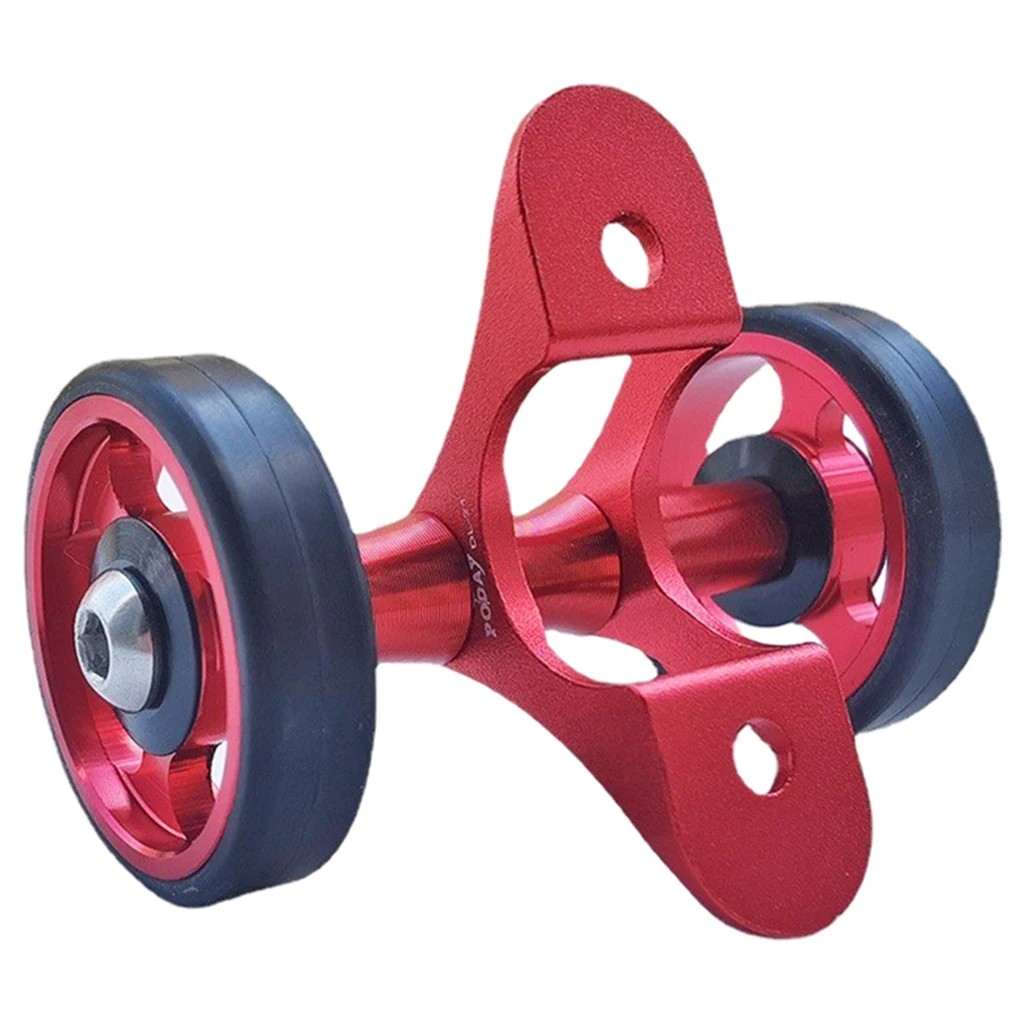 Aluminum Alloy Folding bike Wheel Modification Refit Einfach zu installieren Double Roller Rear Wheel for Cycling Components