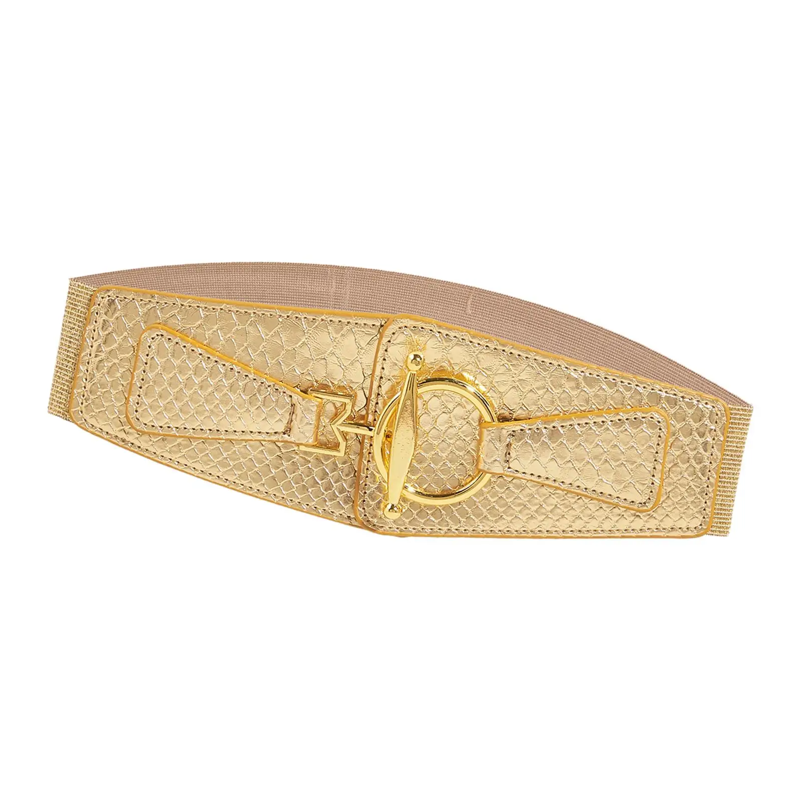 Stretchy Corset Cinch Belt Chunky Belts Women Wide Waist Belts PU Leather