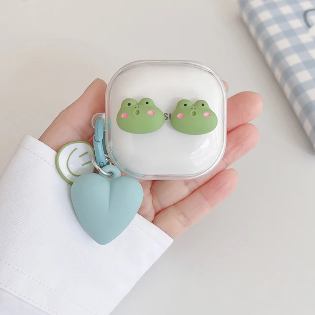 For QCY T13 ANC Case Cute bear/cartoon animal Cover silicone Transparent  Earphone Cover For QCY T13 Case with Keychain - AliExpress