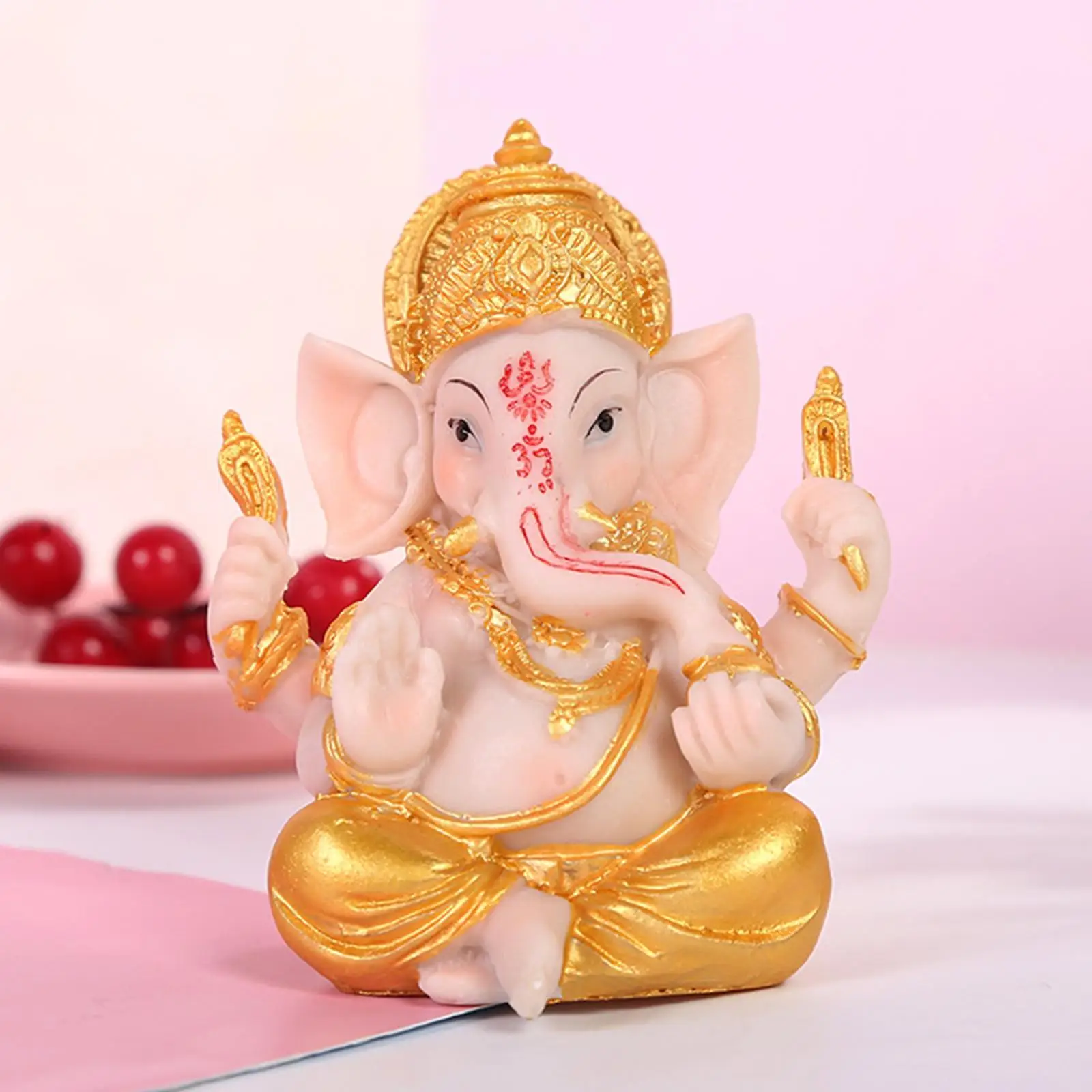  Sculpture  Statue Fengshui Resin Buddha Lucky Business Wealth Indian  Figurine for Office Shop Temple Home Ornaments