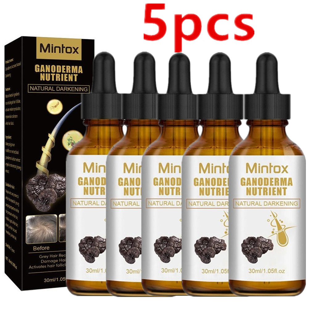 Best of 5PCS New Anti-greying Hair Serums Ganoderma Nutrient Hair Darkening Serums Anti Grey Hair Essence For Regrow Thicker Fuller Reviews & Tips