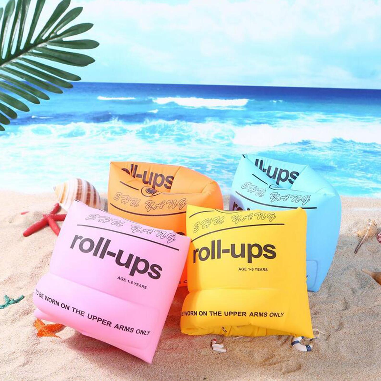 PVC Inflatable Swimming Rings Tube Armlets Kids Adult Tube Arm Bands Floater Ring Safety Sleeves for Water Sports Swimming Pool