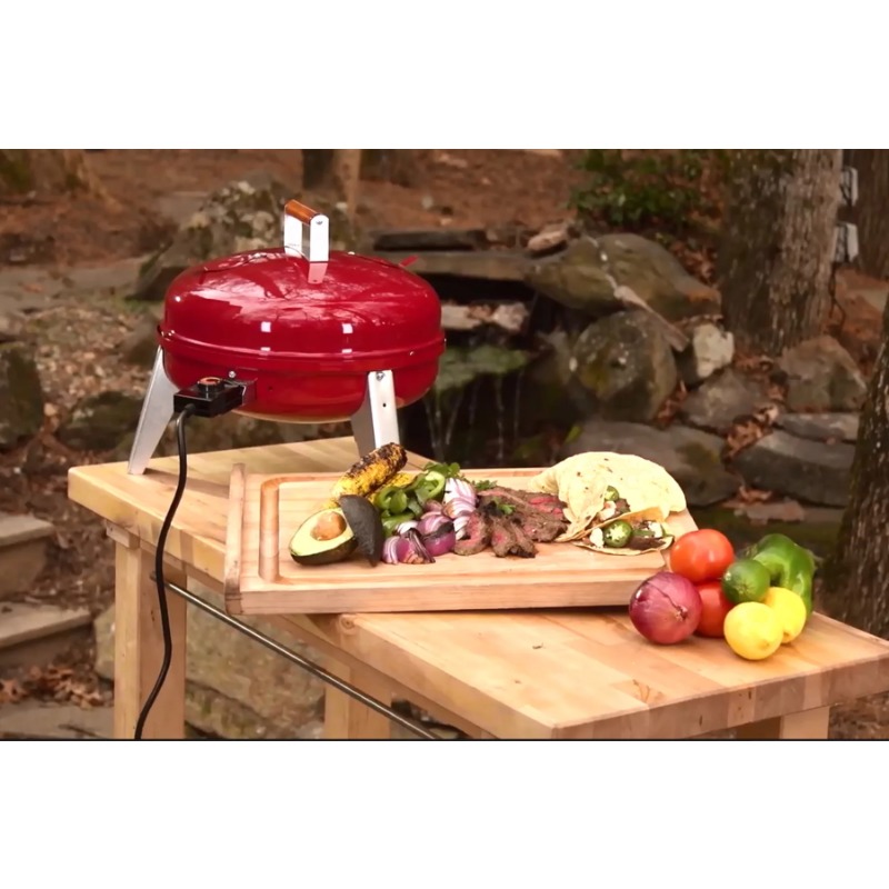 Title 6, Americana 4-in-1 Electric and Charcoal Water Sm...