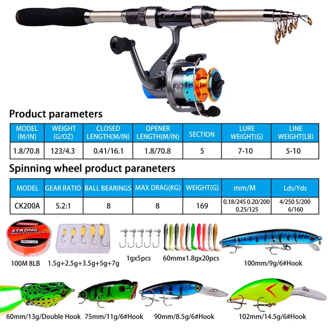 Hot Sale Feeder Rod Combo Carbon Telescopic Spinning Fishing Rod
