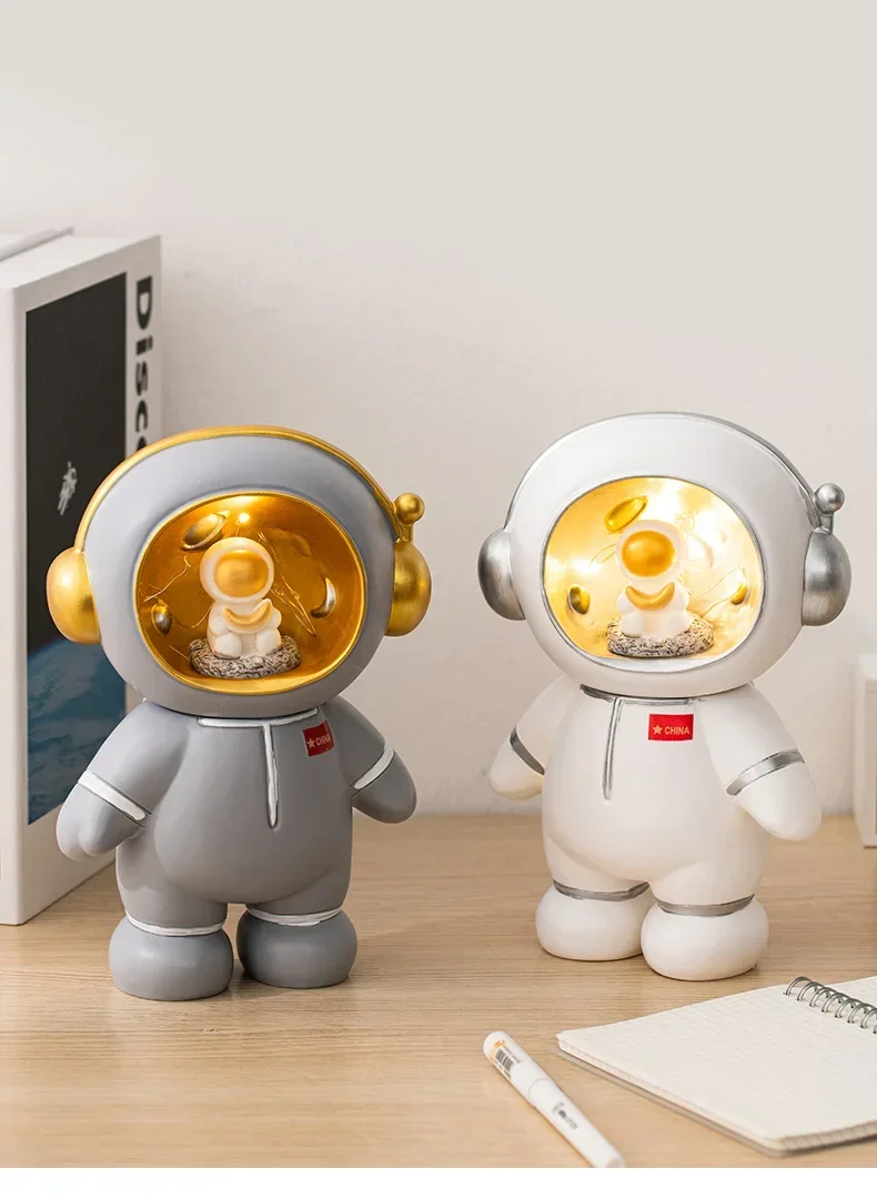Lovely Astronaut Figurine Resin Sculpture