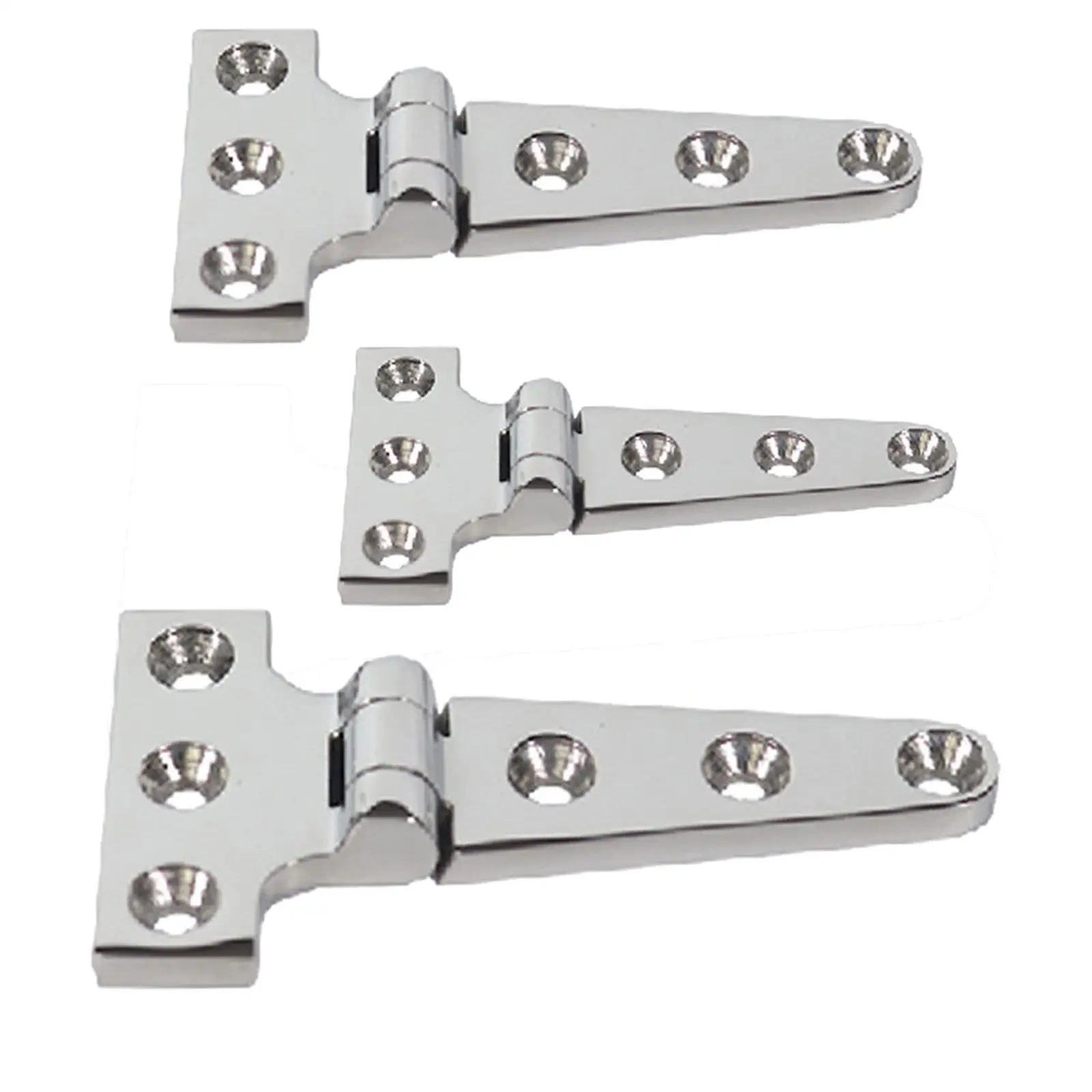 T Shaped Hinges 316 Stainless Steel Boat Hinge Durable for Decks, Gates, Toolboxes Easily Install Accessories Heavy Duty