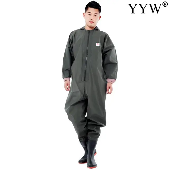 Fishing Waders Pants With Boots Men Women Adult Set Nylon Waterproof  Overalls Chest Wader Trousers Fishery Apparel Gear Suit Kit