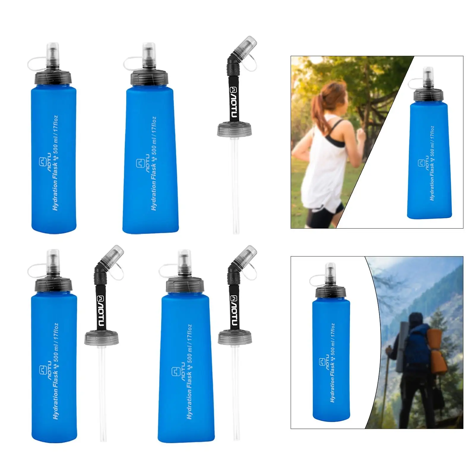 Reusable Bladder Water Reservoir Bag 500ml Storage for Climbing Backpack Hiking Backpacking Running Pack
