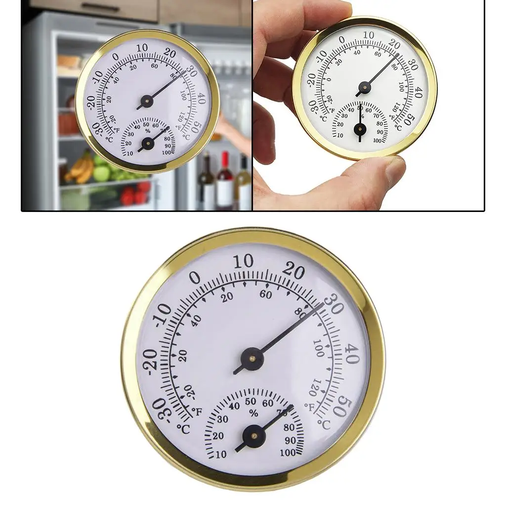 2 in 1   Hygrometer Fridge Indoor Household Temperature Indicator