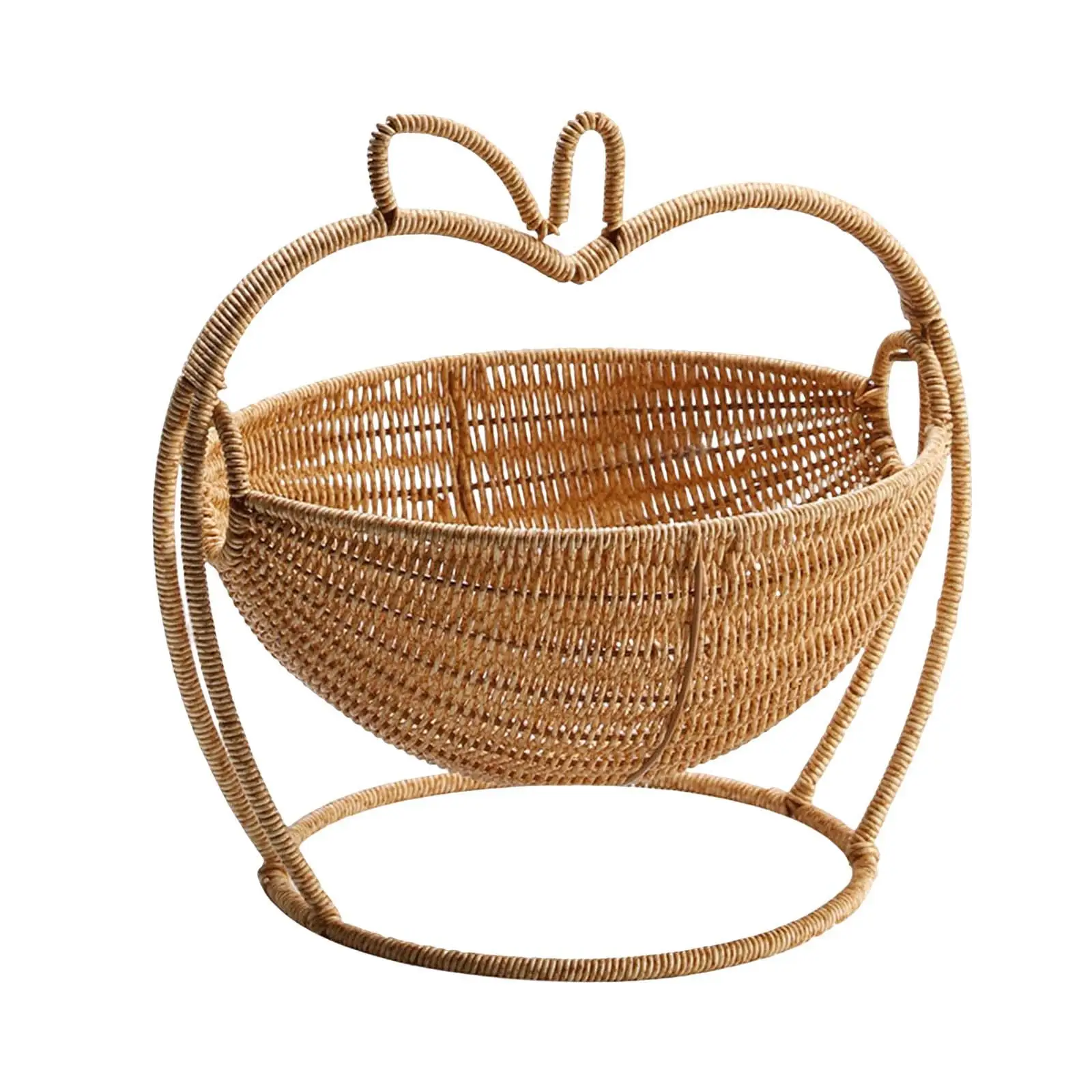 Woven Fruit Basket Rattan Breakfast Basket Decor for Kitchen home kitchen Parties
