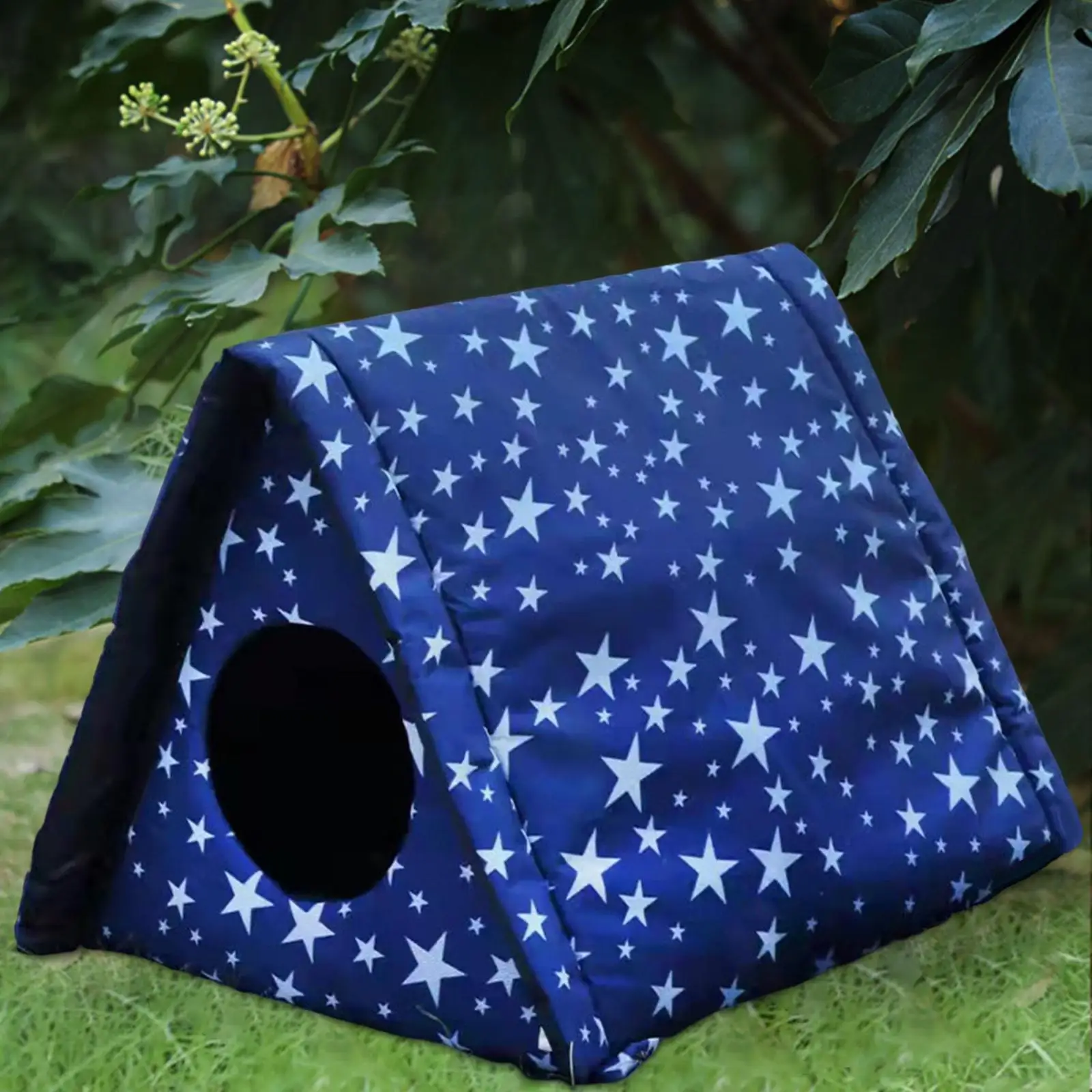 Outdoor Cat House Weatherproof Sleeping Tent for Feral Cats Dogs Small Dog