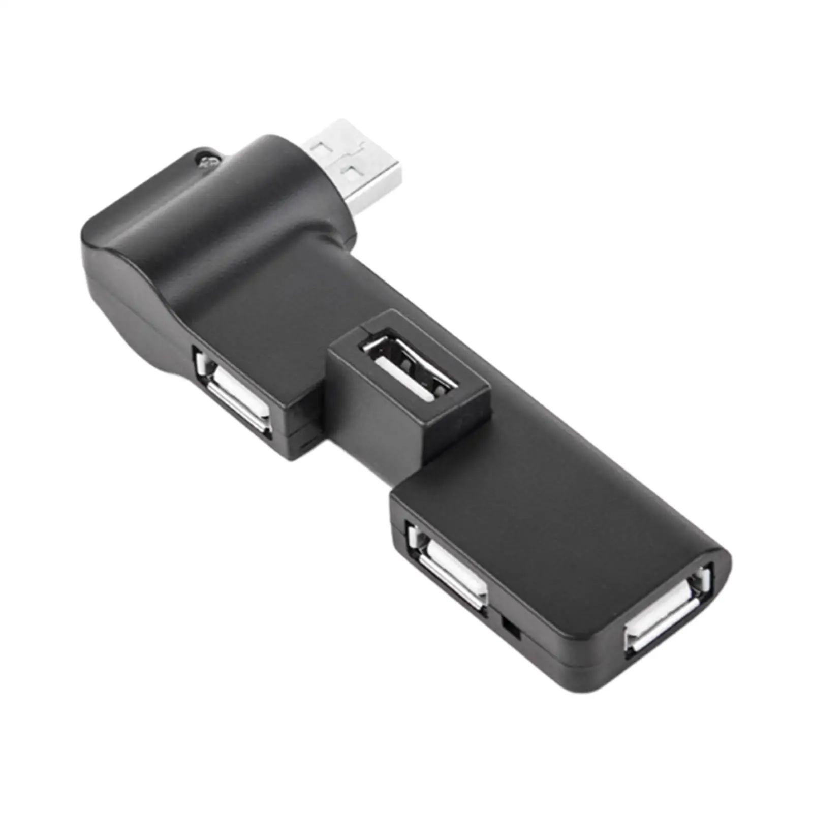 4 Port USB Hub 90/180 Degree Rotatable Plug and Play USB Port Splitter for Hand Painted Board Printer Digital Camera
