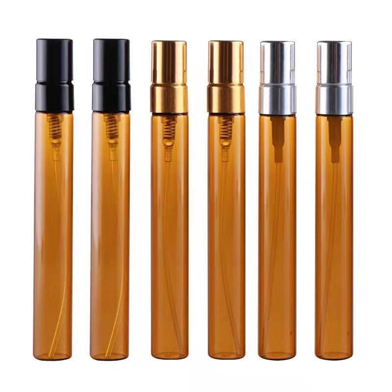 Best of 50pcs / lot 2ml 3ml 5ml 10ml Amber Glass Perfume Bottle With Atomizer Empty Cosmetic Containers For Travel Spray Refillable Bottle Reviews & Tips