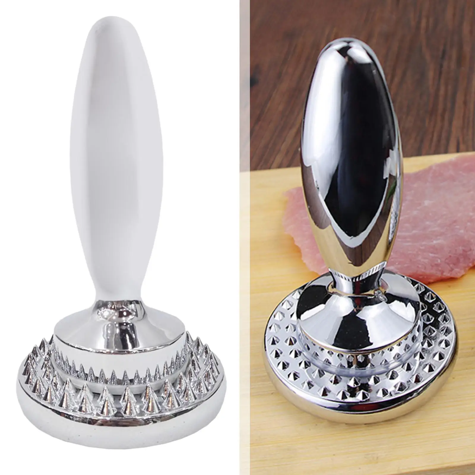 Meat Tenderizer Detachable Reversible Convenient Heavy Duty Dual Sided Meat Pounder Mallet for Cooking Garlic Kitchen Nuts Home