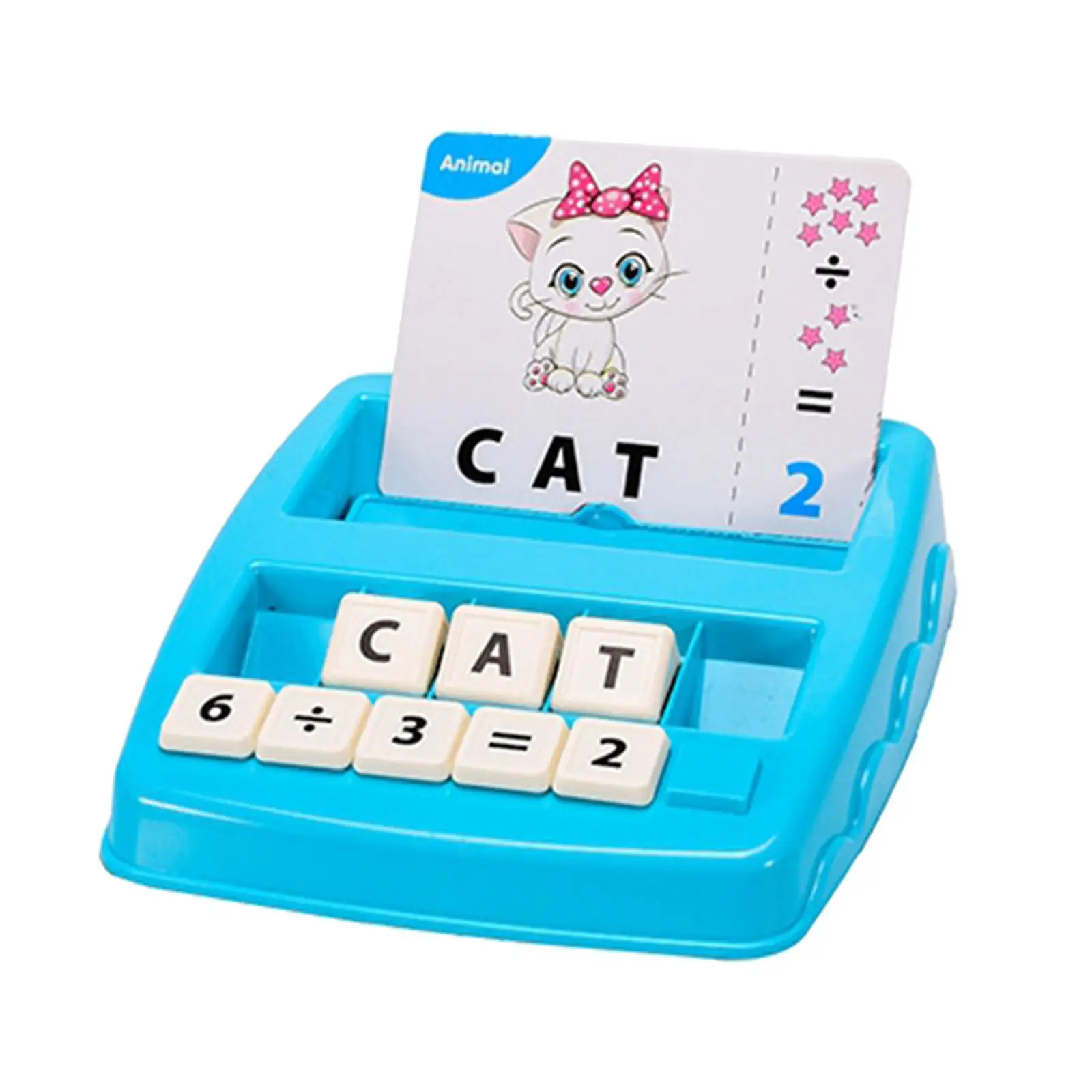 2 in 1 Spelling Reading Game Travel Toys Learning Educational Toys Math Number Words Puzzle for Age 3 4 5 6 7 Birthday Gifts
