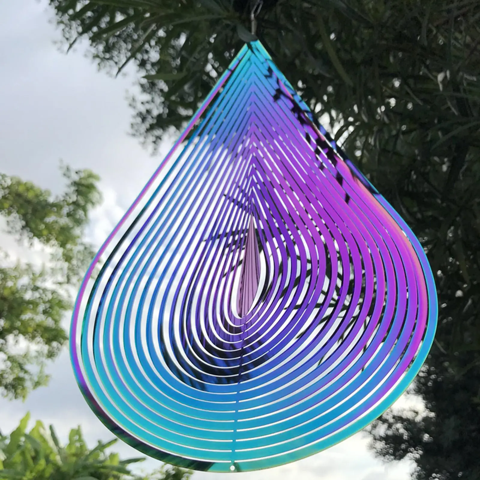 Wind Chimes Commemorate Water Drop Shape Wind Bell for Patio Garden Birthday