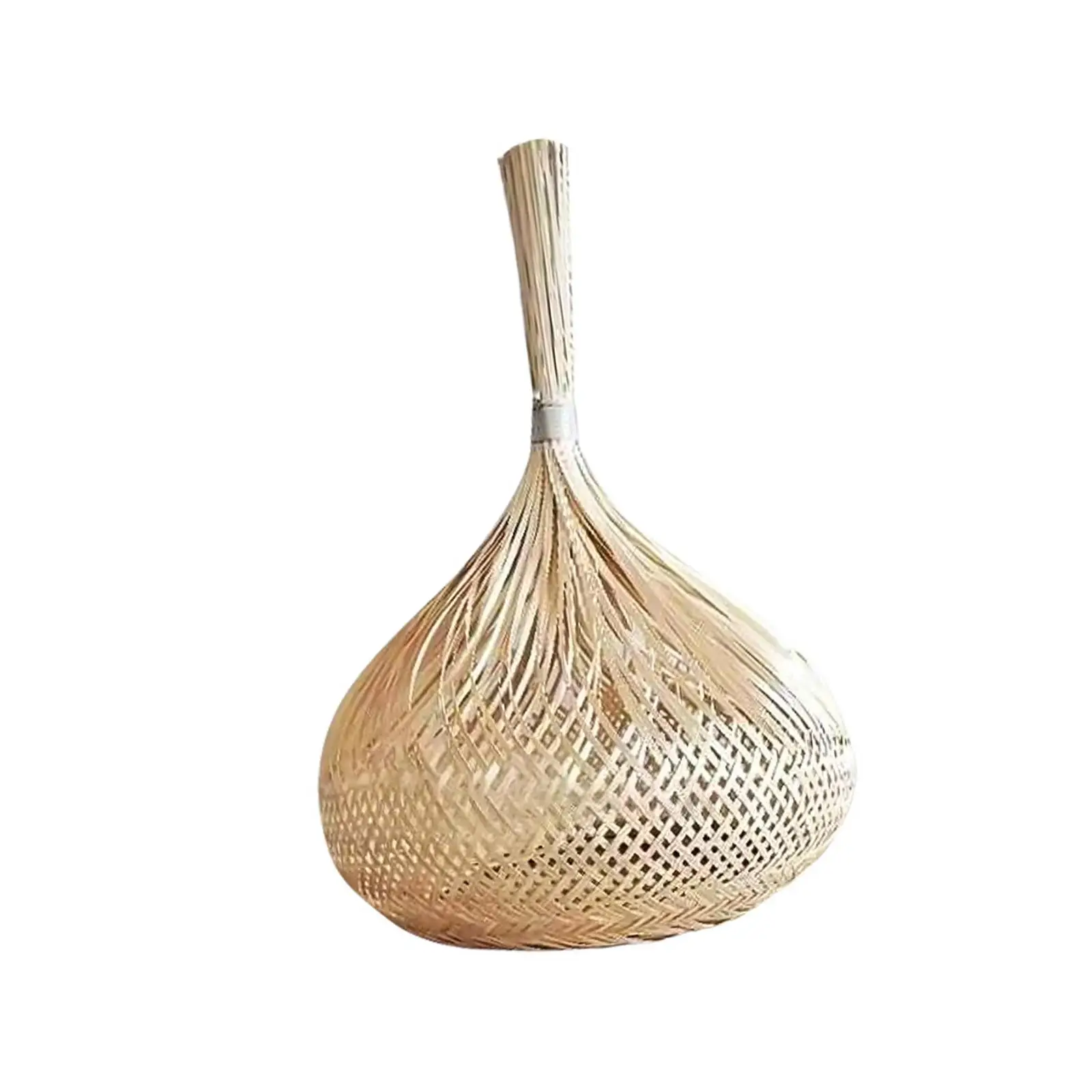 Bamboo Woven Lampshade Handwoven Chandelier Cover for Kitchen Teahouse Hotel