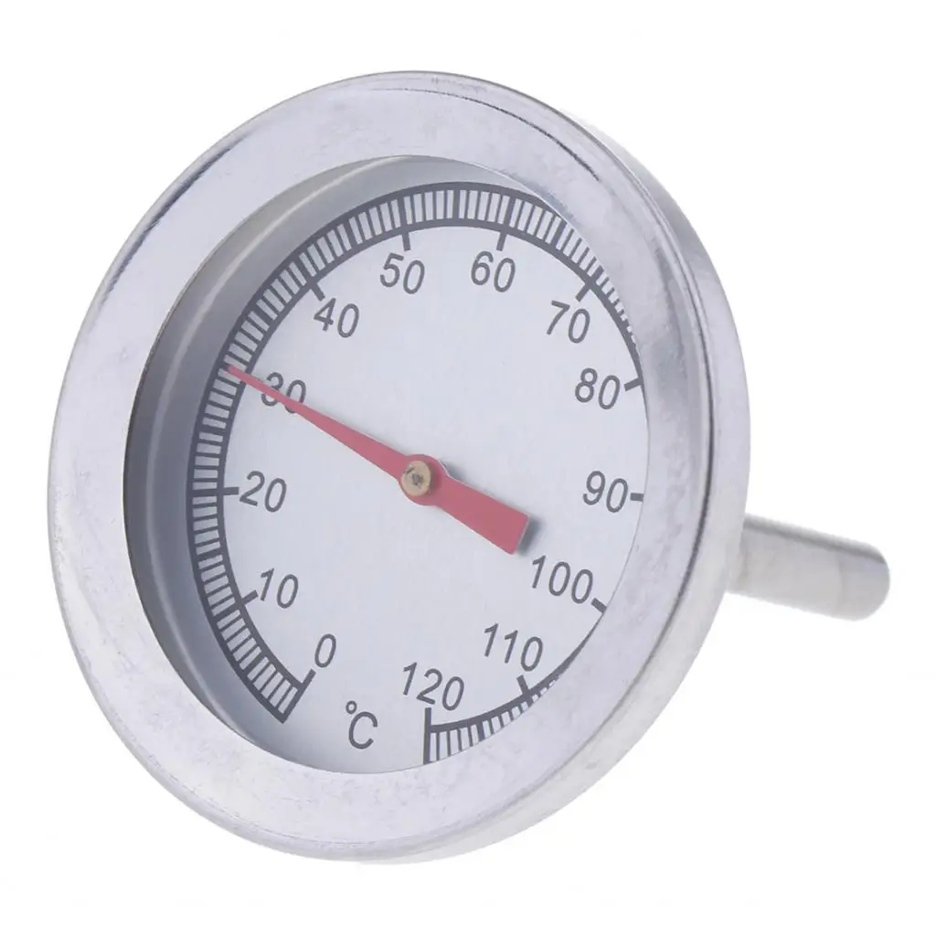 2`` Grill Temperature Gauge Pit Stainless BBQ Thermometer Meat Cooking Lamb