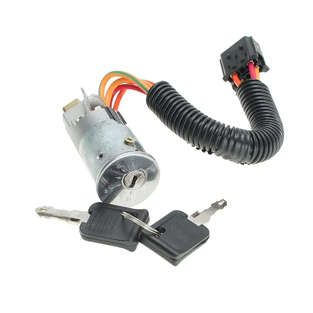 80mm X 37mm Ignition Switch with 2 Pieces Key for Round Hole,  - .