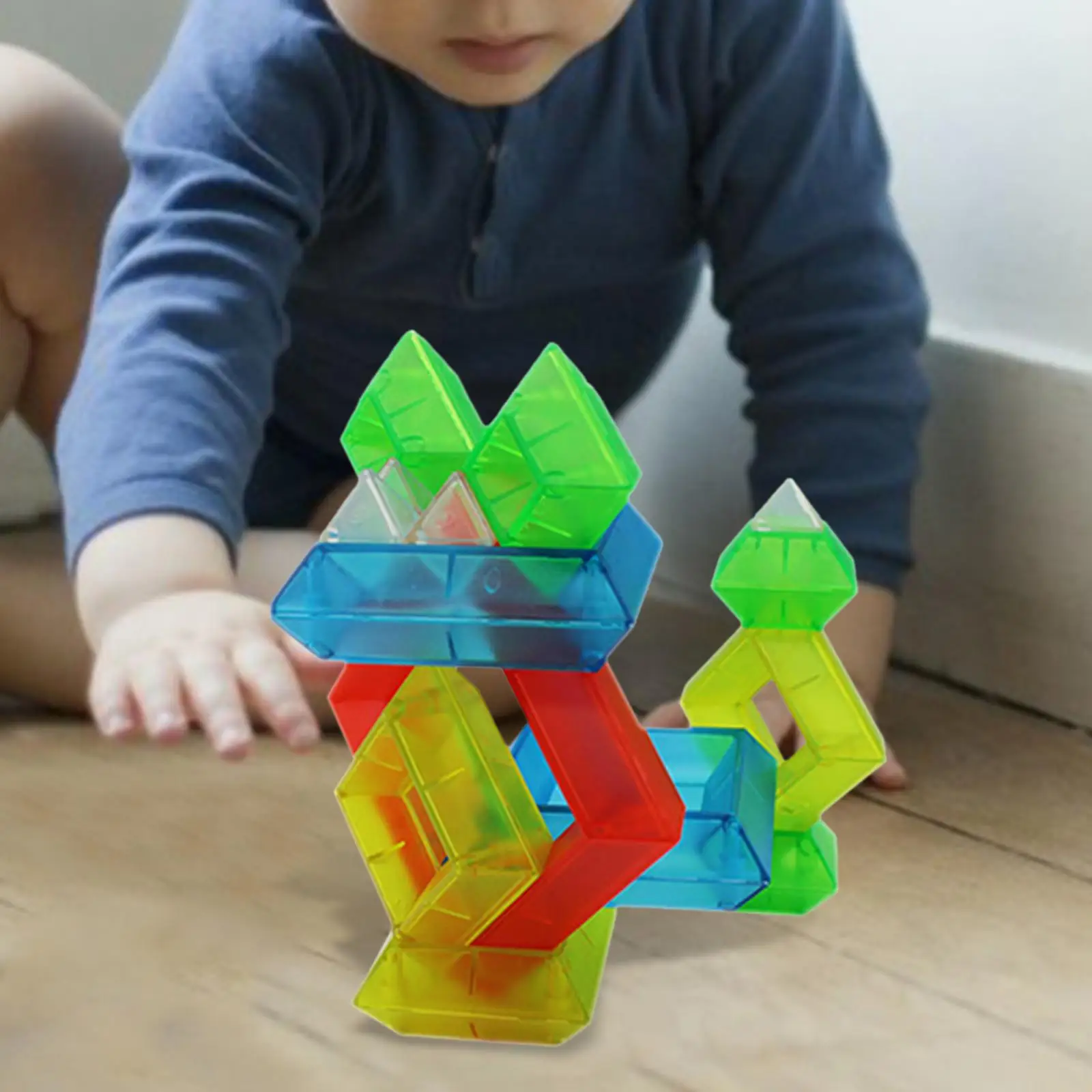 Matte Texture Toys Stacking Building Wisdom Pyramids for Kids