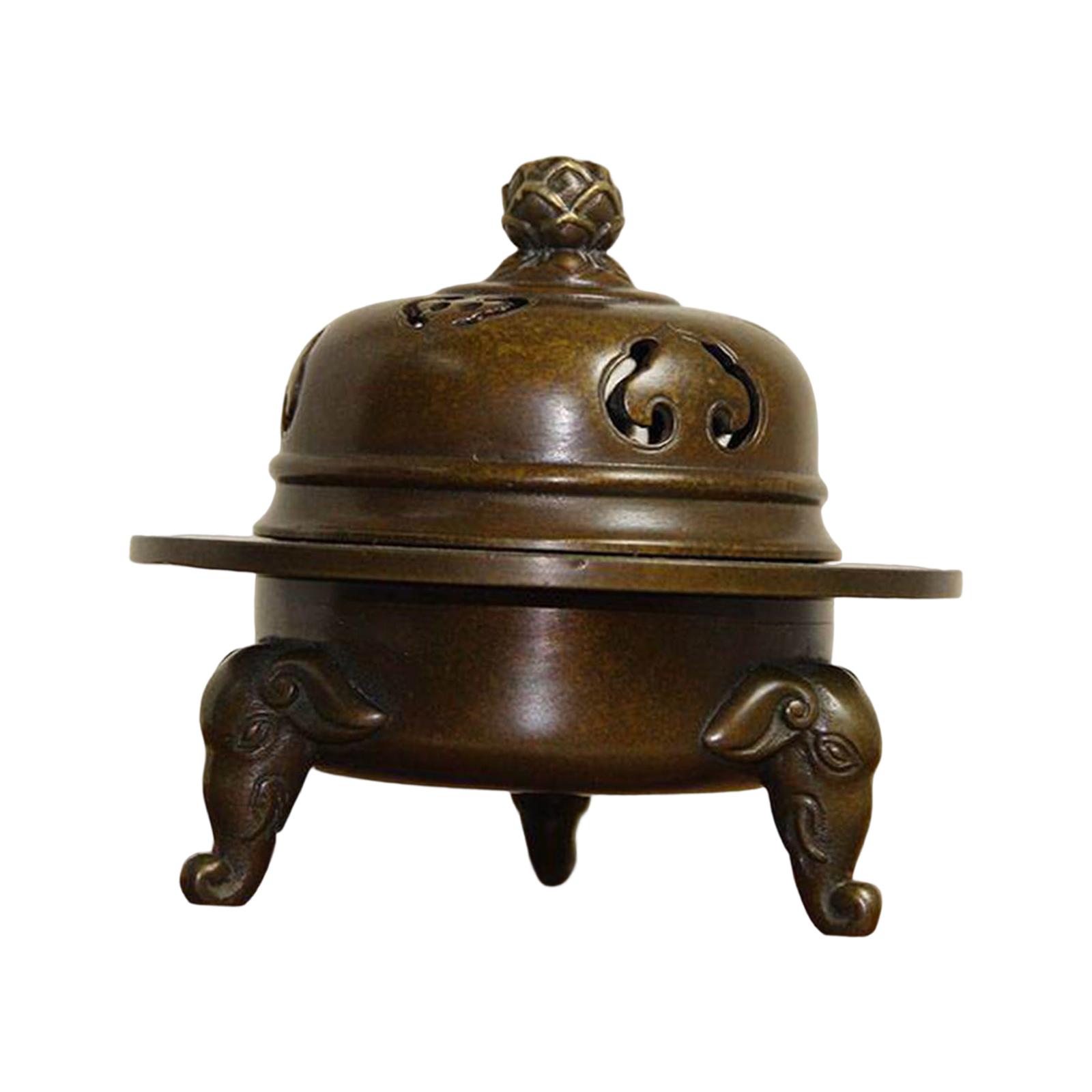 Vintage Style Incense Burner Ash Collection Tray Decoration for Tea Ceremony