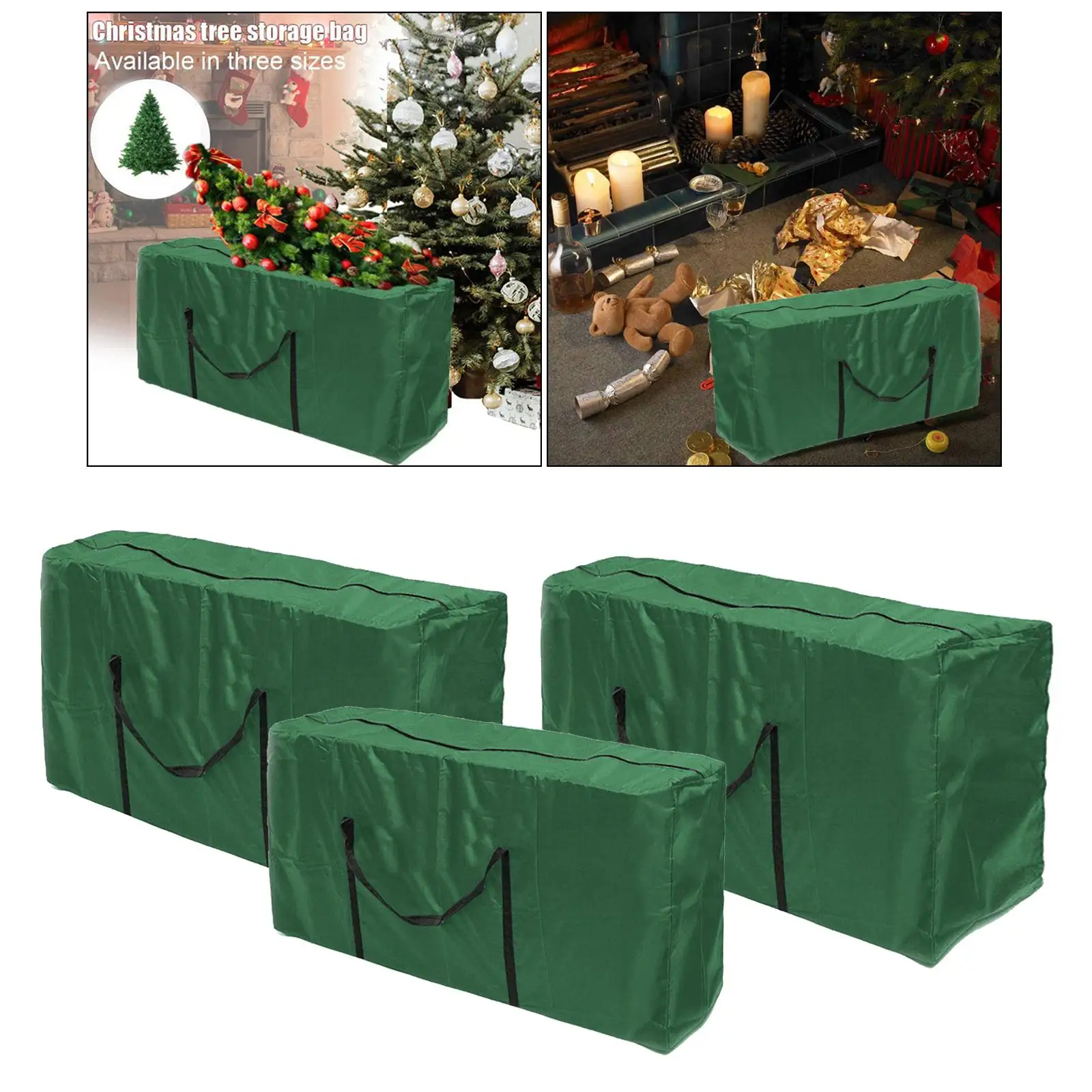 Heavy Duty Christmas Tree Storage Bag Tear Resistant Duffle Bag