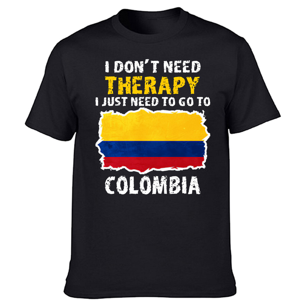 Lustige Kolumbien Flagge T Shirts Grafik Baumwolle Streetwear Kurzarm Geburtstag Geschenke Sommer Stil T-shirt Herren Kleidung – Detail 2