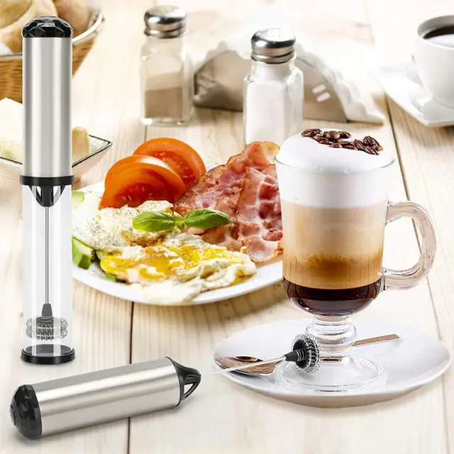 Hadanceo 1 Set Milk Pump One Key Operation High-energy Motor Non-stick  Baking Accessories Smart Whipping Coffee Milk Frother for Kitchen