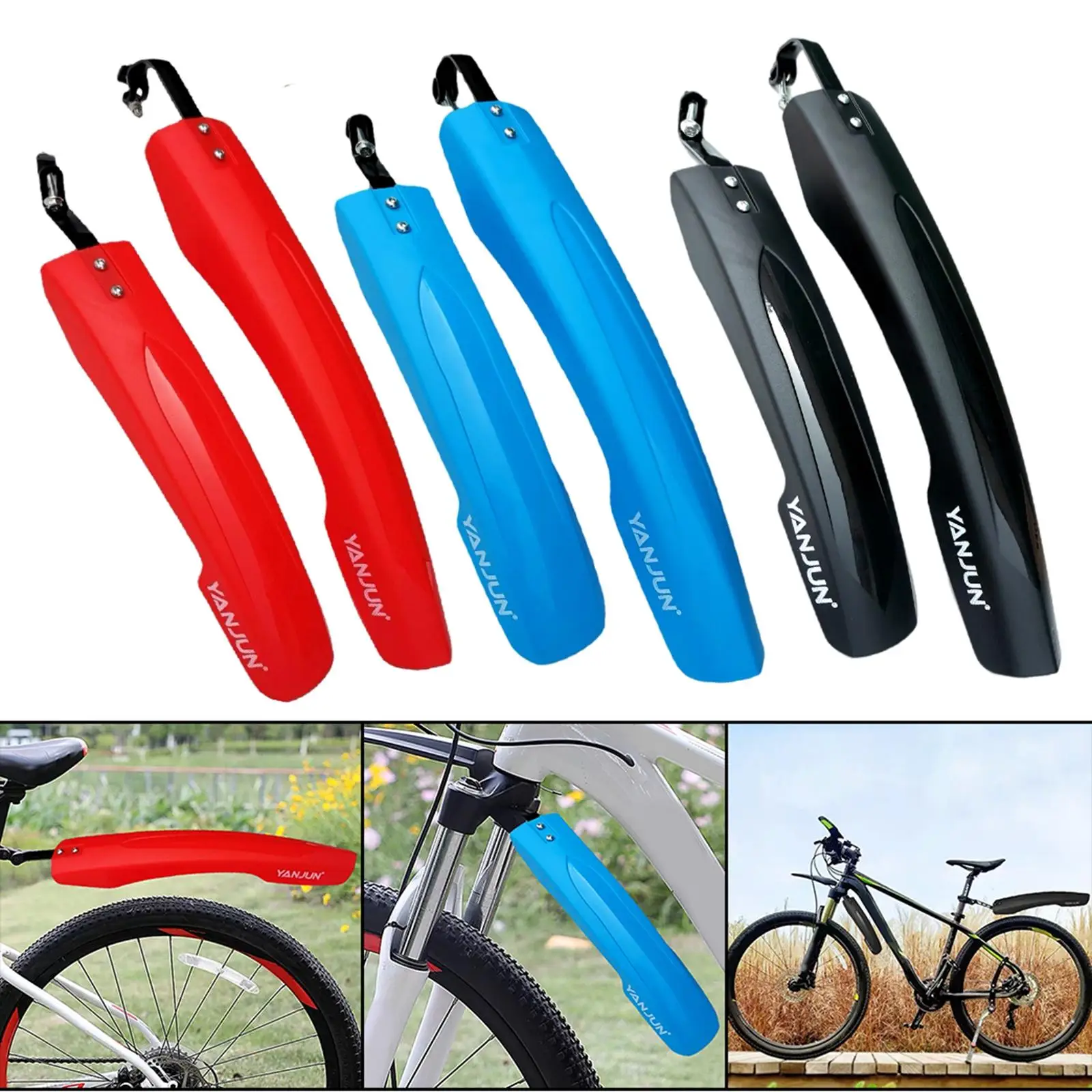 Bike Fenders Adjustable Mudguard Front/Rear Fenders Cycling Bike Guards Accessories