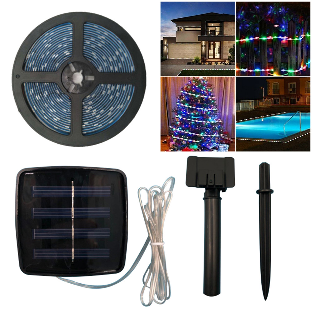 led strip luz solar powered pátio inteligente