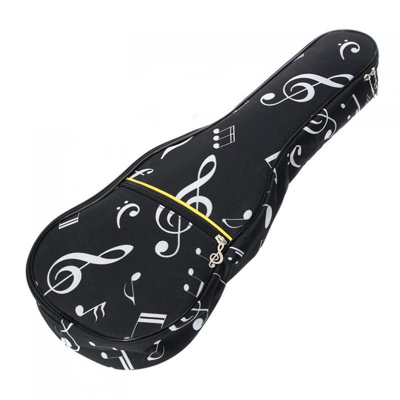 Description Picture 3 of item21 Inch Musical Note Ukulele Bag Case 10mm Sponge Soft Padded Ukelele Gig Bag Oxford Cloth Hawaii Guitar Waterproof Backpack