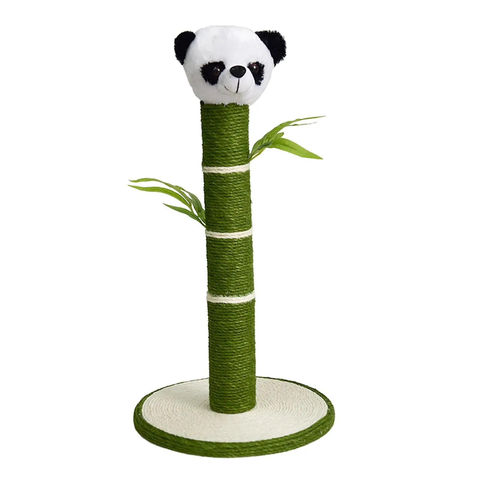 Scratcher Pad Panda Leaves Decorative Platform Playing Cat Scratching Post